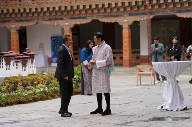 The King and Queen of Bhutan with their children at the Bhutan Innovation Forum