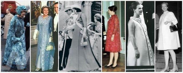 Some Maternity Looks of Older Royal Women