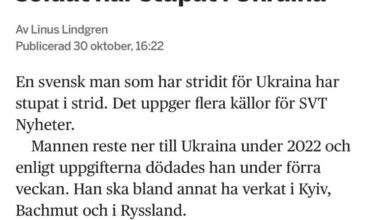 Ännu en Svensk som stupat i Ukraina. Detta är åttonde Svensken som har gett sitt liv för Ukraina och Europas frihet. Basker av.