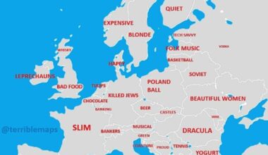 Japanese Stereotypes of European Countries - Terrible maps