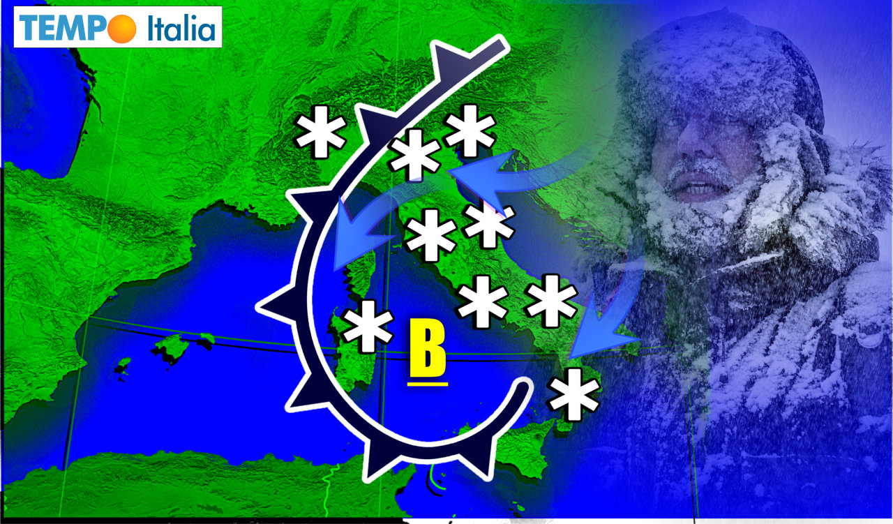 Freddo dell'Inverno 2024-2025 in Italia in programmazione