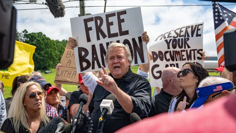 Steve Bannon is released from prison in time for the last-week push to Election Day