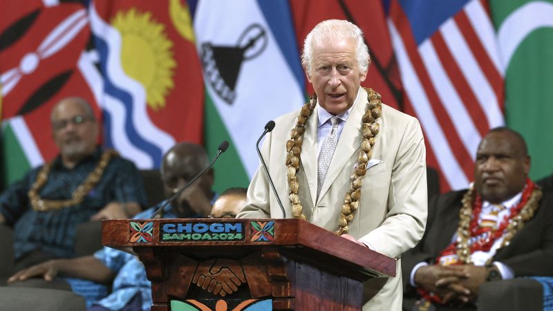 King Charles acknowledges ‘painful’ history amid calls for slavery reparations at Commonwealth summit