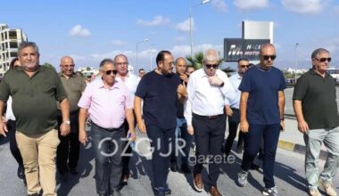 Mix of people march around the Kermia roundabout (north) in support of contractors and realtors who are charged and arrested for illegal sale of GC land by RoC