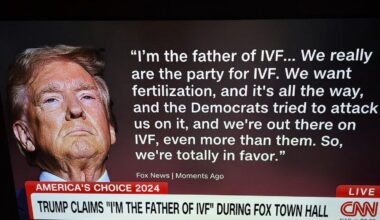 If he wasn't the father, he would have dated IVF.