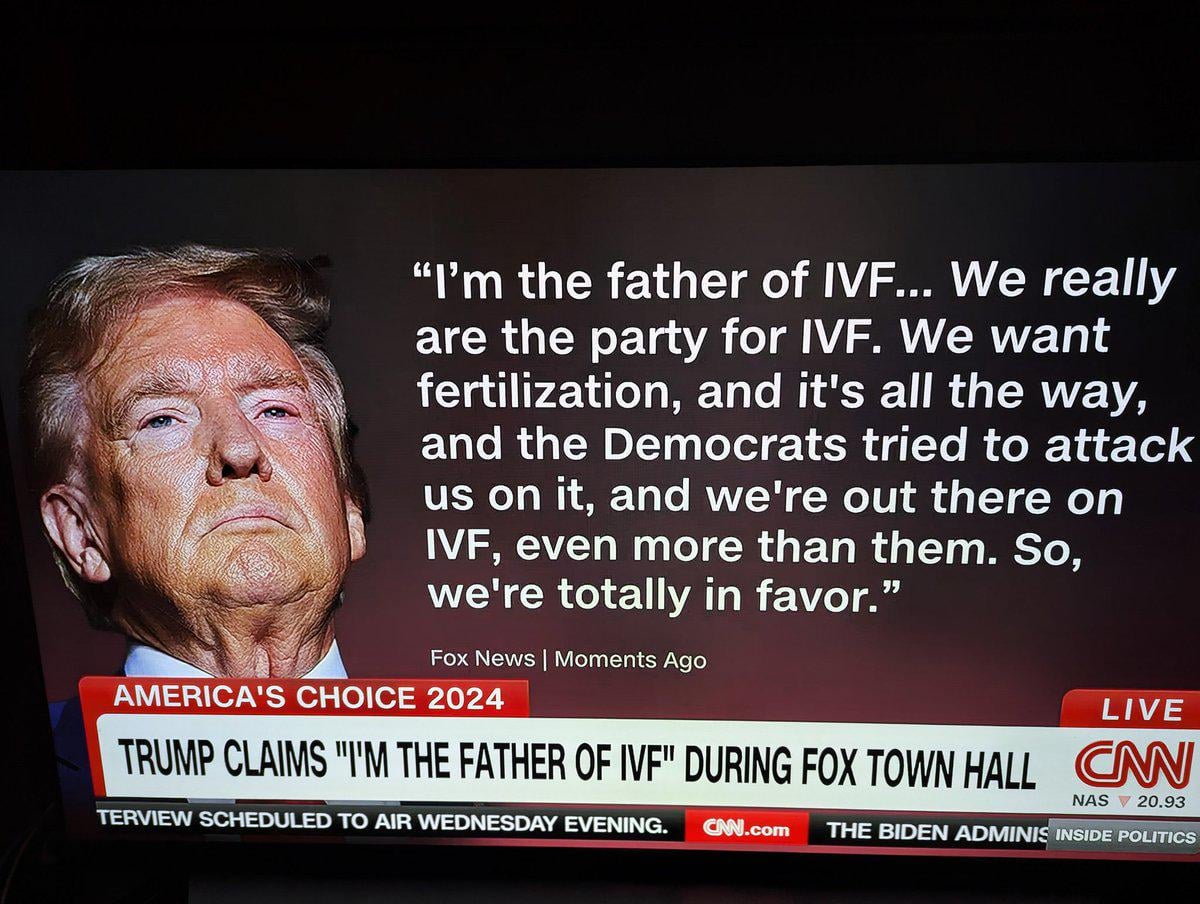 If he wasn't the father, he would have dated IVF.