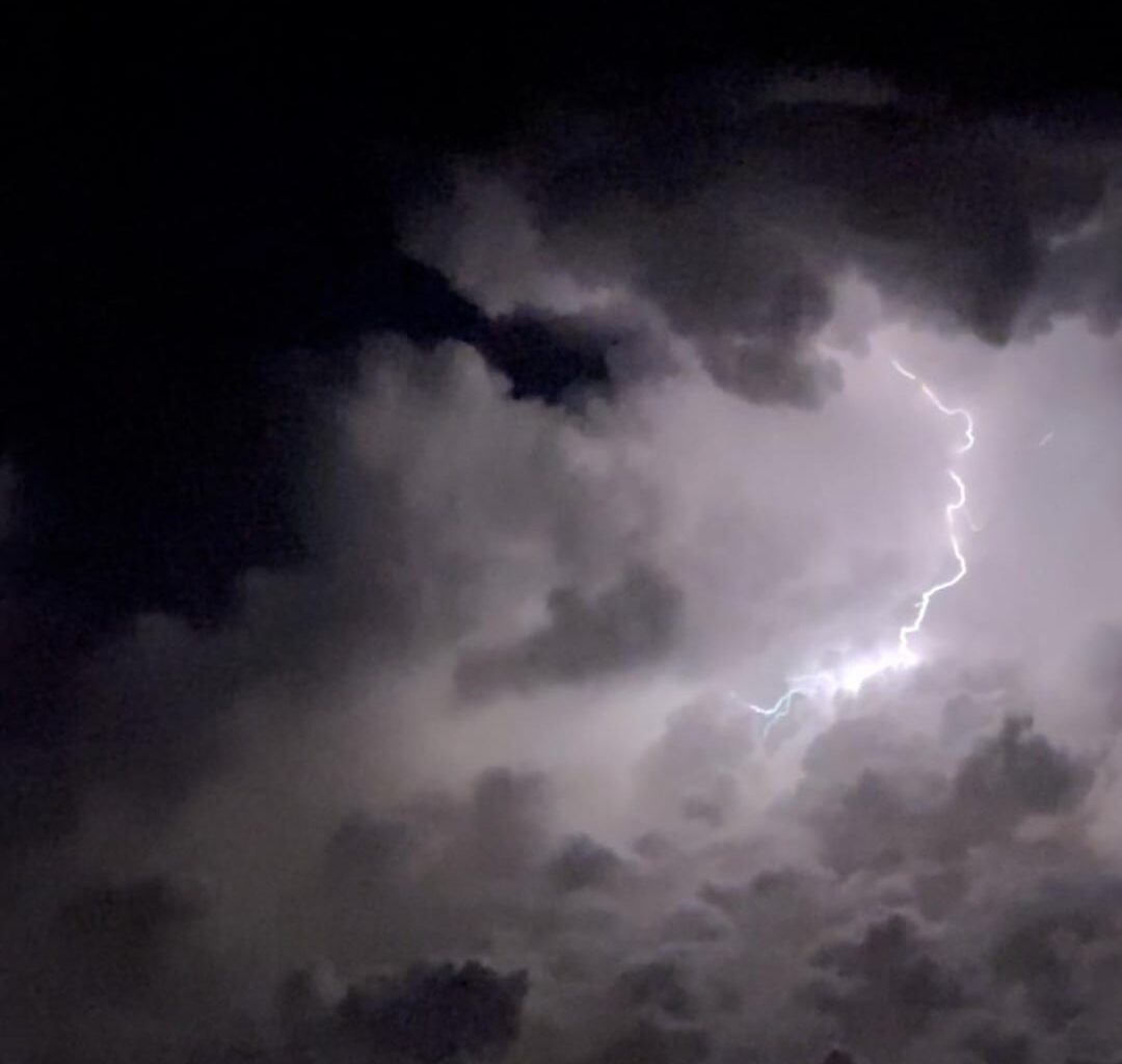 This is how the storm in Spain looked from 11km in the sky