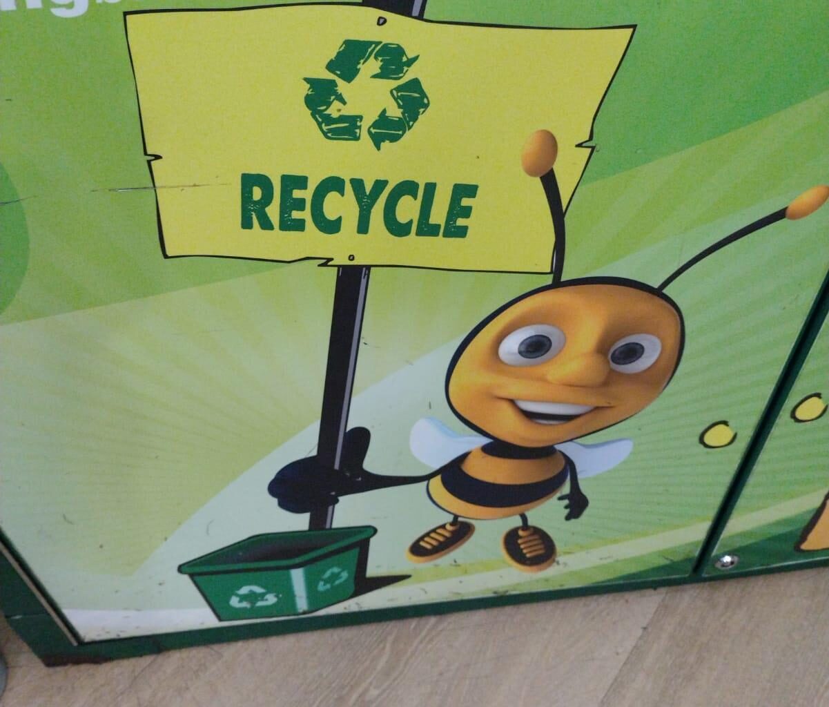 This must be the UK's most disturbing recycling mascot