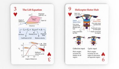 I compiled the fundamentals of the entire subject of Aircraft and the science of flight in a deck of playing cards. Check the last image too [OC]