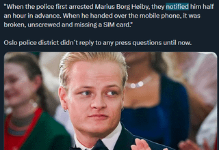 Marius Borg Høiby was allegedly notified by the police he would be arrested and destroyed his SIM card. He also allegedly violated his ex-girlfriend's restraining order more times.