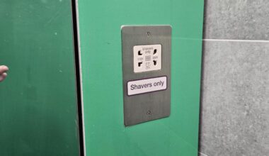 Why do trains have shaving outlets ? Has anyone ever attempted to shave on a moving train ?