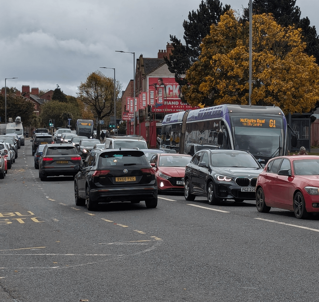 Traffic in Belfast is perpetually woeful