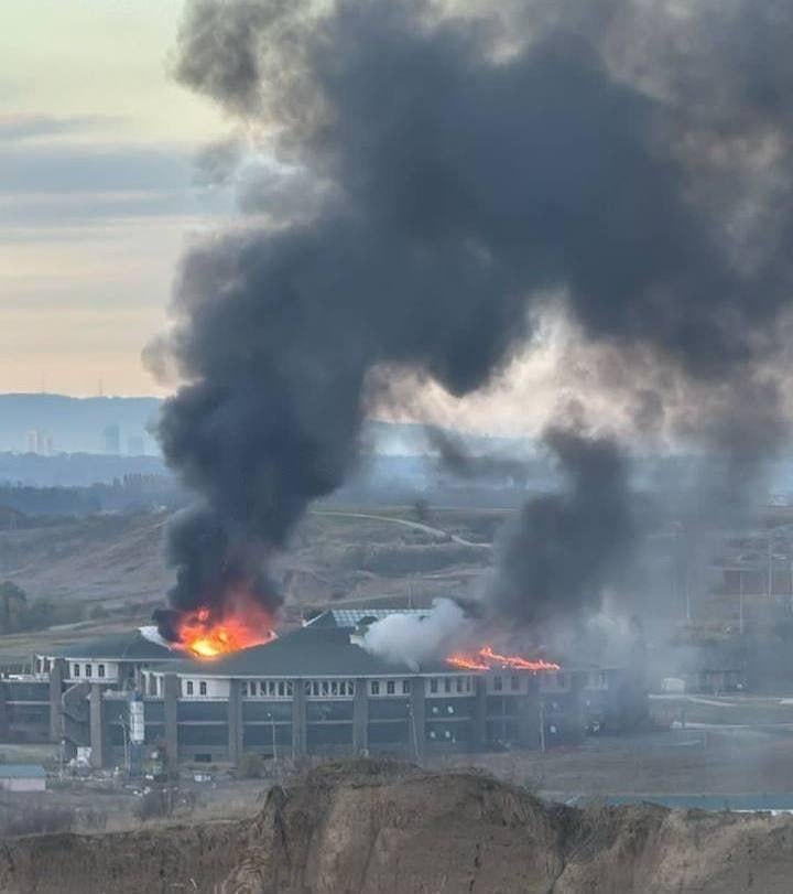 A drone attacked the Special Forces University in Chechnya, marking the first drone strike in the region