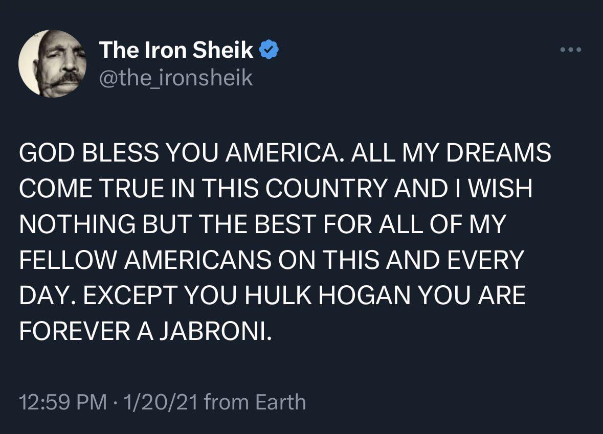 We sadly lost the Iron Sheik in 2023. RIP