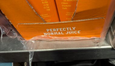 Nothing odd about this juice whatsoever, honest...