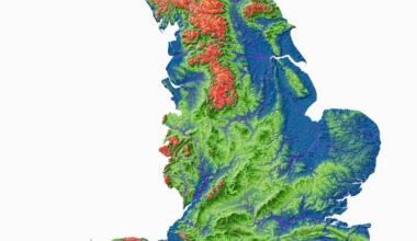 Elevation Map of England