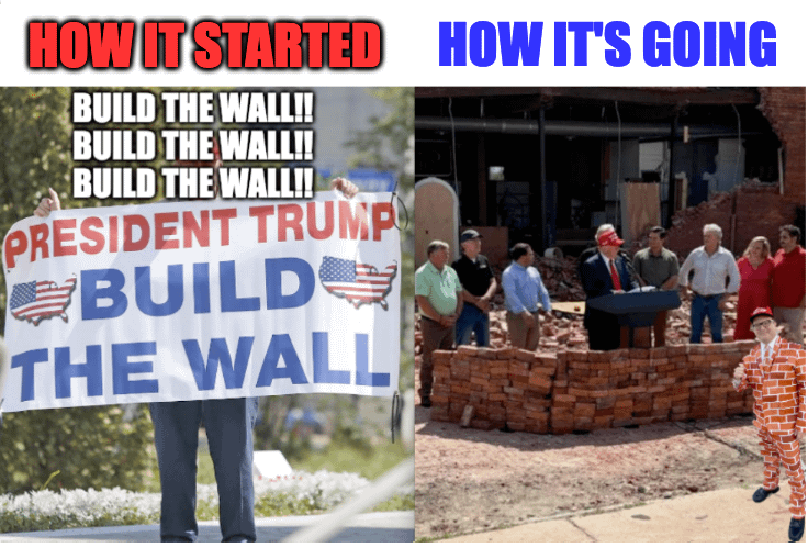 Finally, the wall is built!!