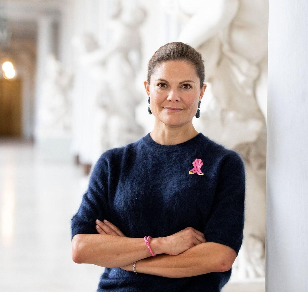 Crown Princess Victoria and Princess Charlene of Monaco host events for Pink Ribbon Month