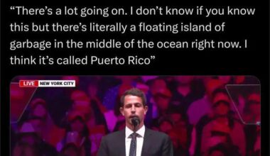 Trump NYC Rally: "I don't know if you know this, but there's literally a floating island of garbage in the middle of the ocean right now. I think it's called Puerto Rico."