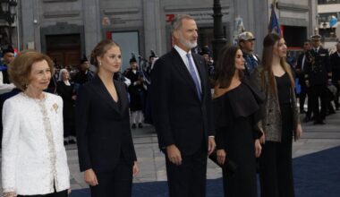 The Spanish royal family at the 2024 Princess of Asturias Awards ceremony