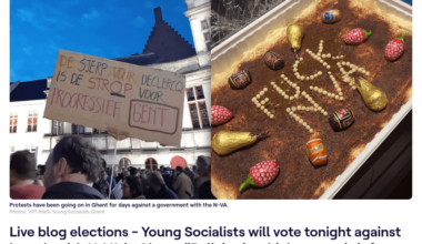 Young Socialists will vote tonight against boards with N-VA in Ghent: "Policies in which no one is left behind can only be done with Green"