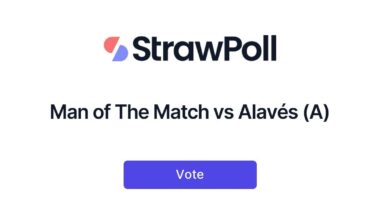 POLL : Man of The Match vs Alavés