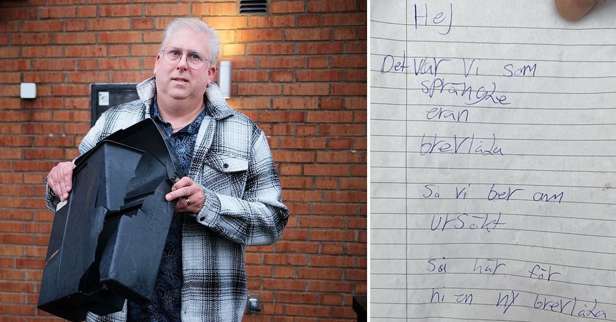 Pojkar sprängde Håkans brevlåda – bad om ursäkt och köpte en ny