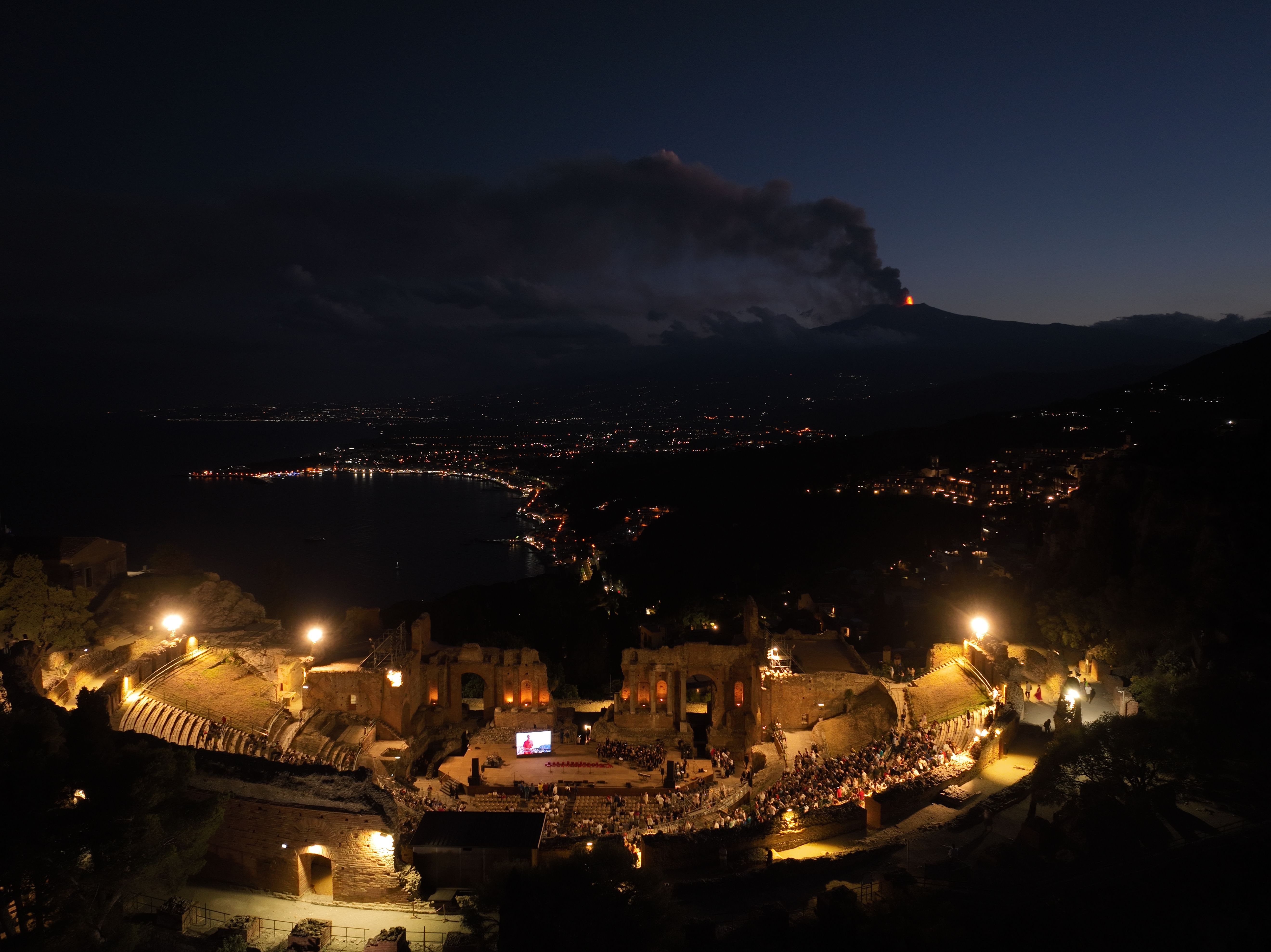 Mount Etna Erupting July 2024