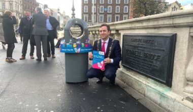 Shelves added to bins in Dublin city to stop rummaging for plastic bottles