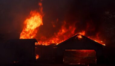 Wildfire near Chico, California