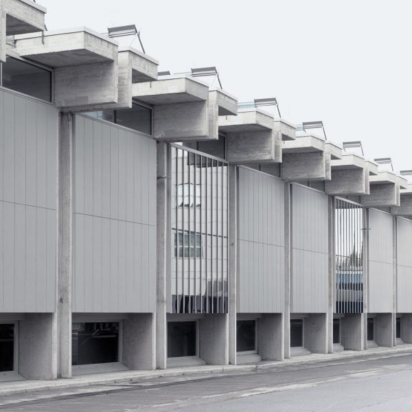 OFIS Arhitekti converts brutalist printworks in Slovenia into offices