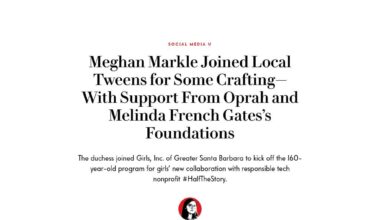 Meghan Markle Joined Local Tweens for Some Crafting—With Support From Oprah and Melinda French Gates’s Foundations