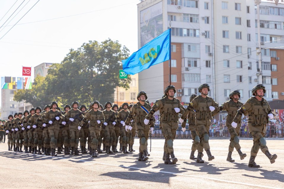 Russia has about 1,500 soldiers in the region after it split in 1992