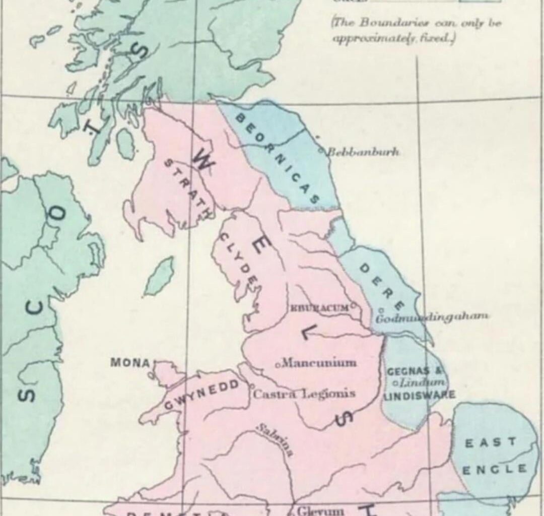 Map of Britain 500 AD