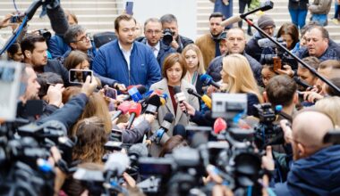 russia-based oligarch funneled $39 million vote-buying scheme moldova moldova's president maia sandu briefing journalists chișinău 21 october 2024 newsmakermd chisinau