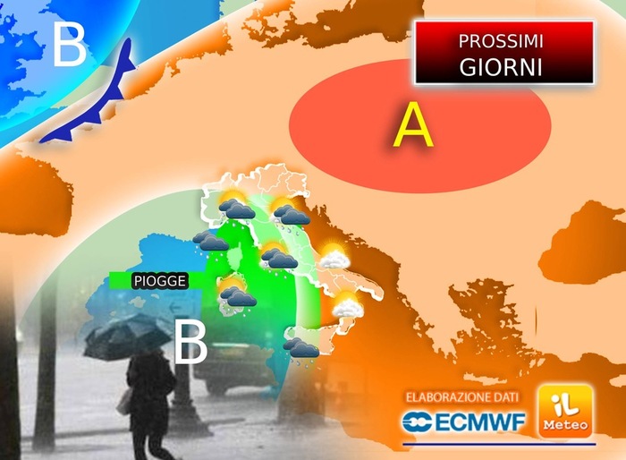 Ancora piogge su alcune regioni fino al weekend