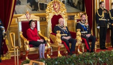 King Harald V opening the 169th Session of the Norwegian Parliament