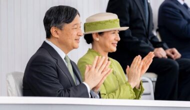 The Emperor and Empress of Japan at the 78th National Sports Competition