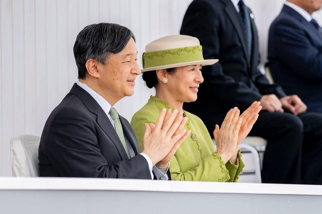 The Emperor and Empress of Japan at the 78th National Sports Competition