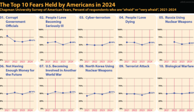 Top 10 Fears of Americans in 2024 [OC]