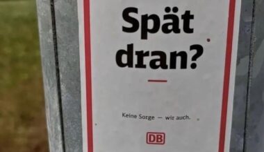 Die bahn...  Immer für ein SpaB zu haben 🙄