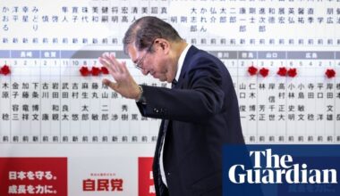 Japan election: voters have issued ‘severe judgment’, PM says after ruling coalition loses majority | Japan