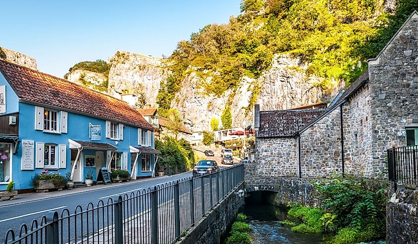 View in the village of Cheddar