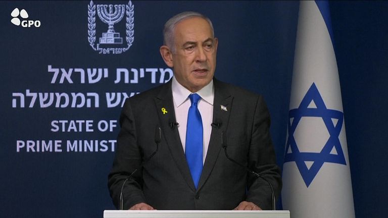 Israeli prime minister Benjamin Netanyahu 