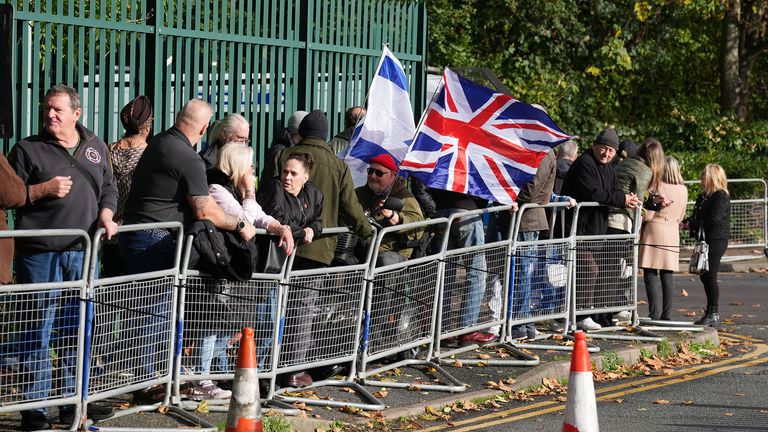 People outside Woolwich Crown Court.
Pic: PA