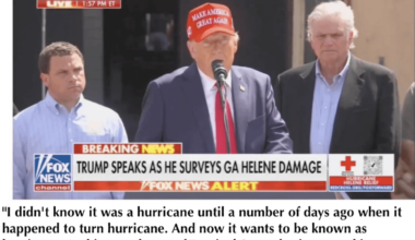 Donald Trump suggests Tropical Storm suddenly 'became Hurricane’