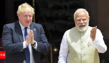 PM Modi has a ‘curious astral energy’, Boris Johnson says in memoir - Times of India