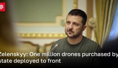 Zelenskyy: One million drones purchased by state deployed to front