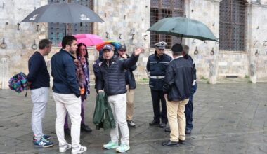 Giro d’Italia, arrivo show. Ieri il sopralluogo tecnico in piazza del Campo