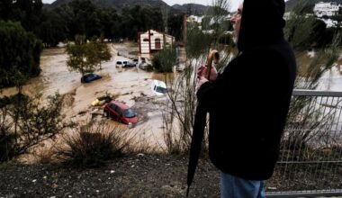 Flash floods in Spain sweep away cars, disrupt trains and leave several missing